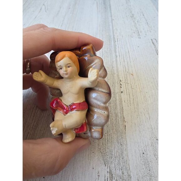 Vintage Avon baby Jesus nativity statue decor crib manger - Picture 3 of 9